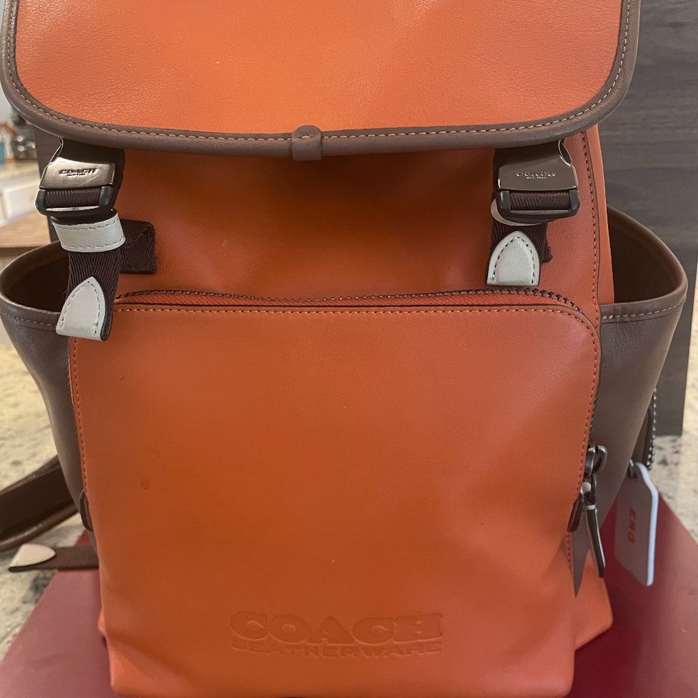 Coach Leather Backpack